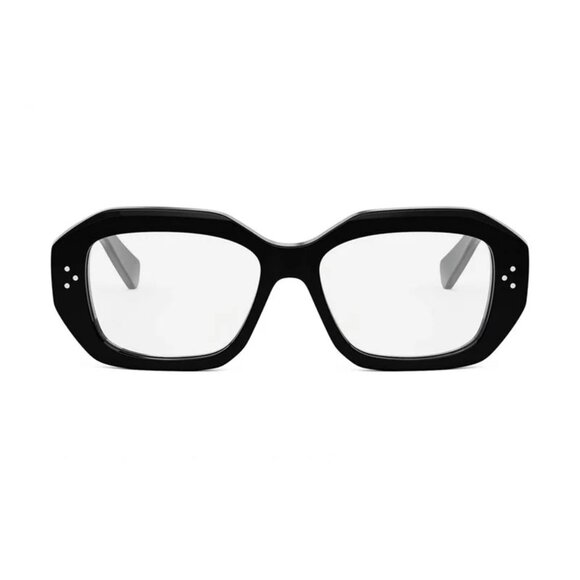 NEW CELINE EYEGLASSES WOMEN BLACK GEOMETRIC EYEWEAR CELINE CL50156I 001 - Picture 2 of 4